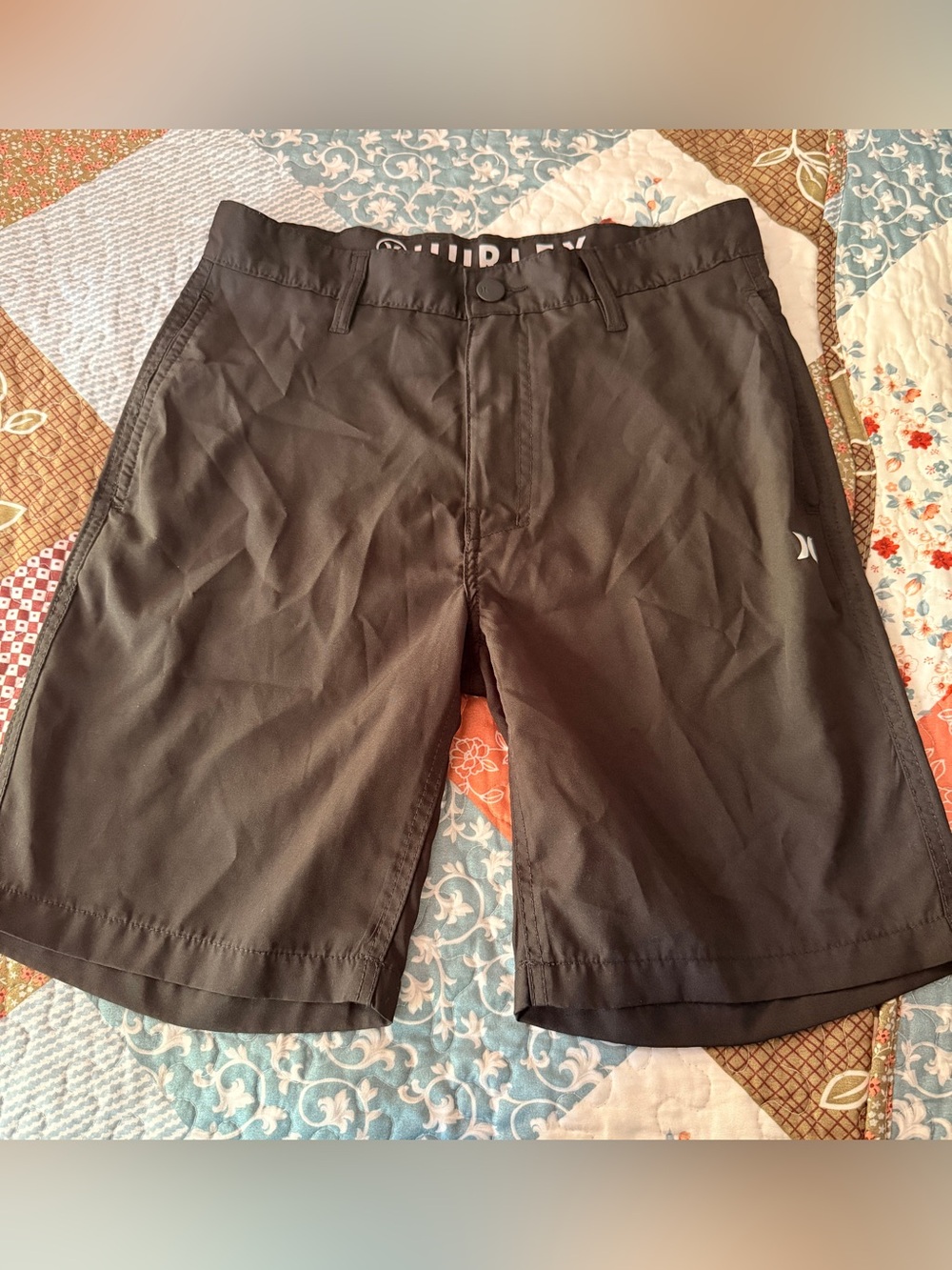Hurley Men’s Black Hybrid Shorts Size 30 Performance Stretch Casual Surf